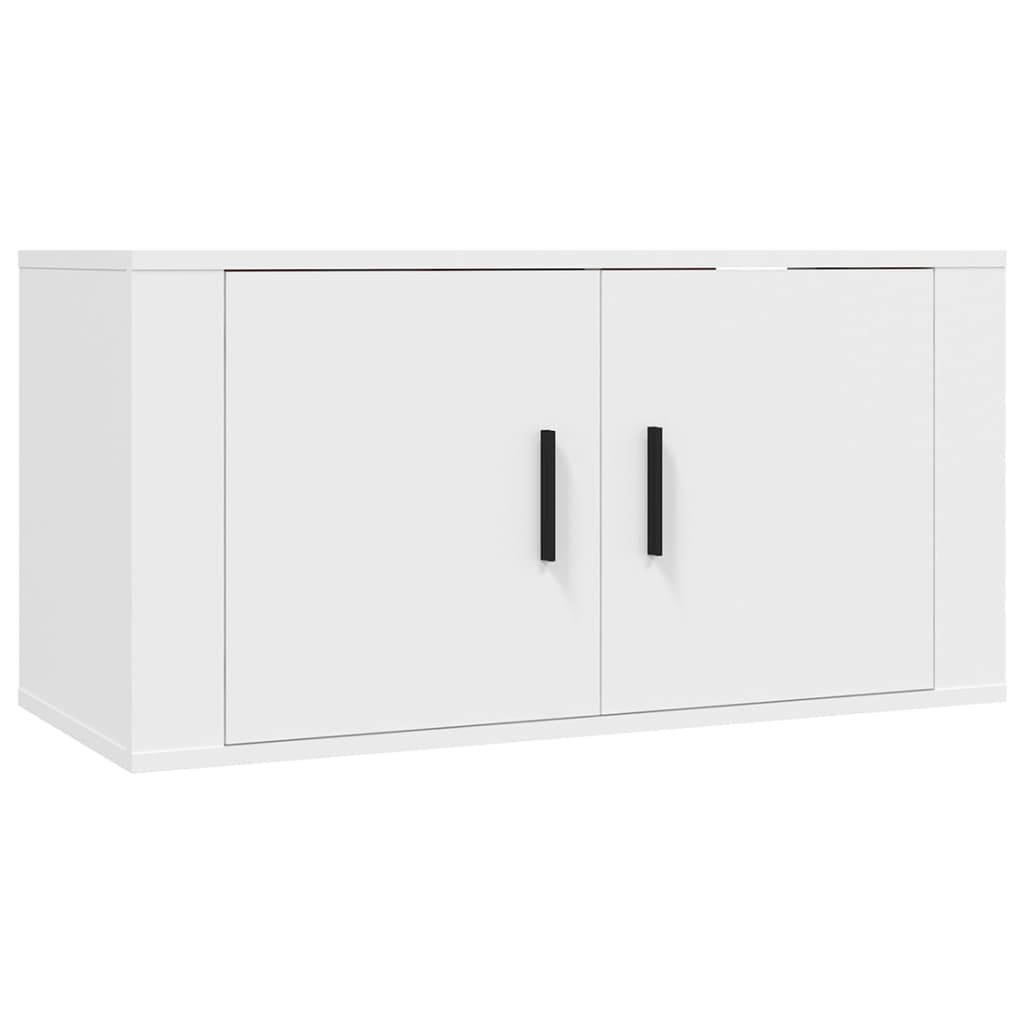 vidaXL Muebles para TV de pared 3 uds blanco 80x34,5x40 cm