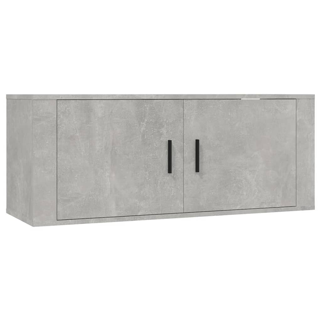 vidaXL Muebles para TV de pared 2 uds gris hormigón 100x34,5x40 cm