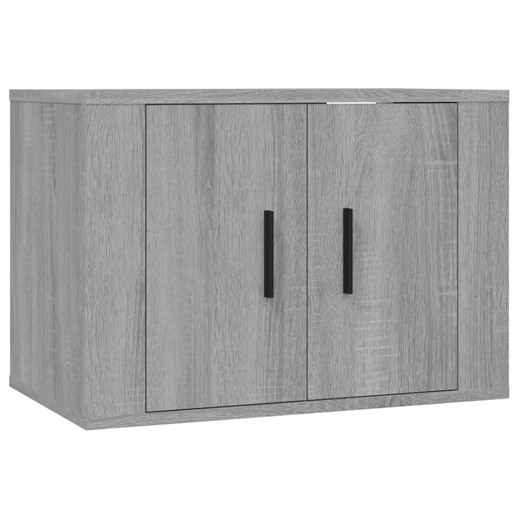 vidaXL Set de muebles para TV 3 pzas madera contrachapada gris Sonoma