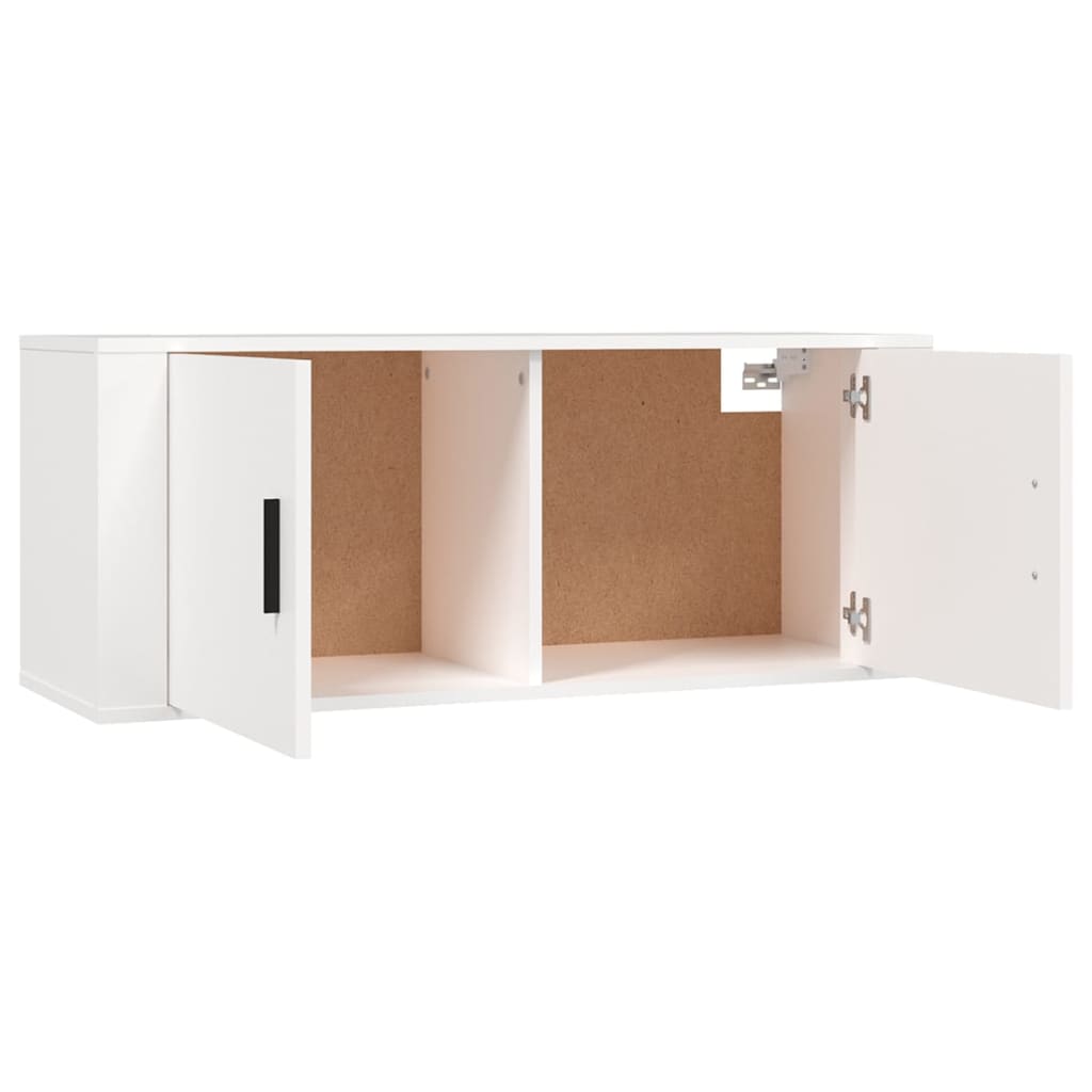 vidaXL Set de muebles de TV 3 piezas madera contrachapada blanco