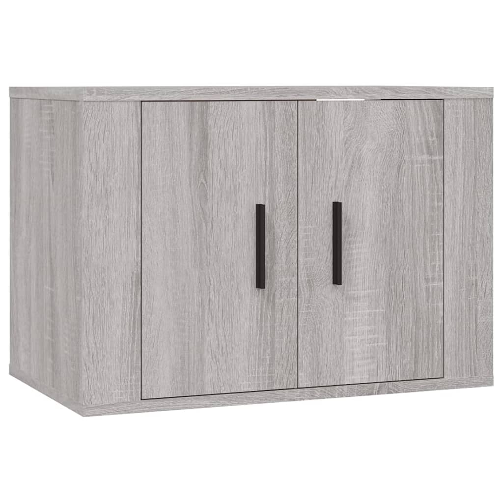 vidaXL Set de muebles para TV 2 pzas madera contrachapada gris Sonoma