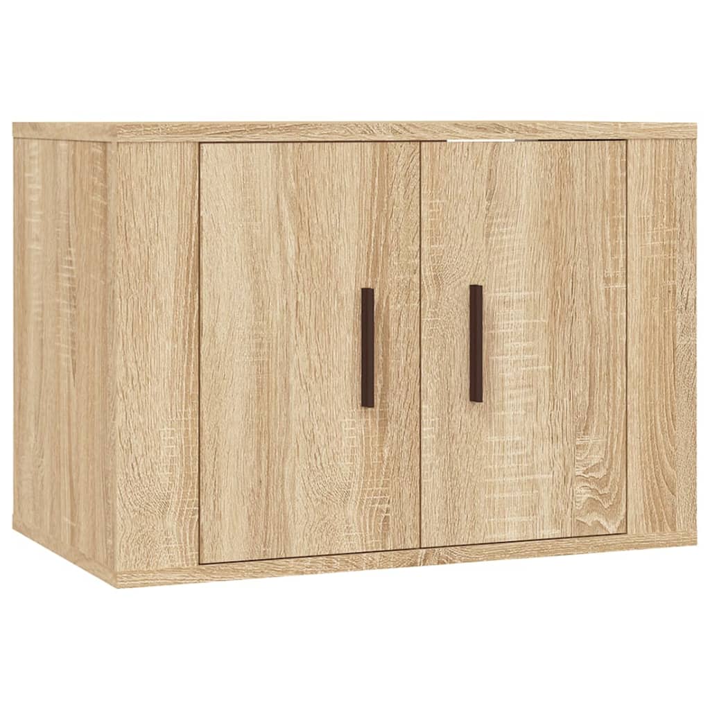 vidaXL Set de muebles para TV 2 pzas madera contrachapada roble sonoma