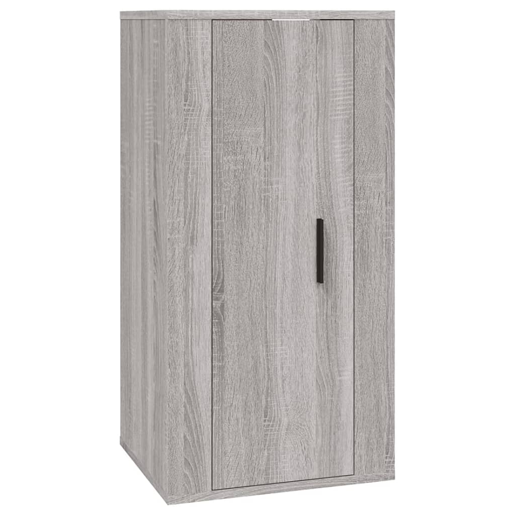 vidaXL Set de muebles para TV 2 pzas madera contrachapada gris Sonoma