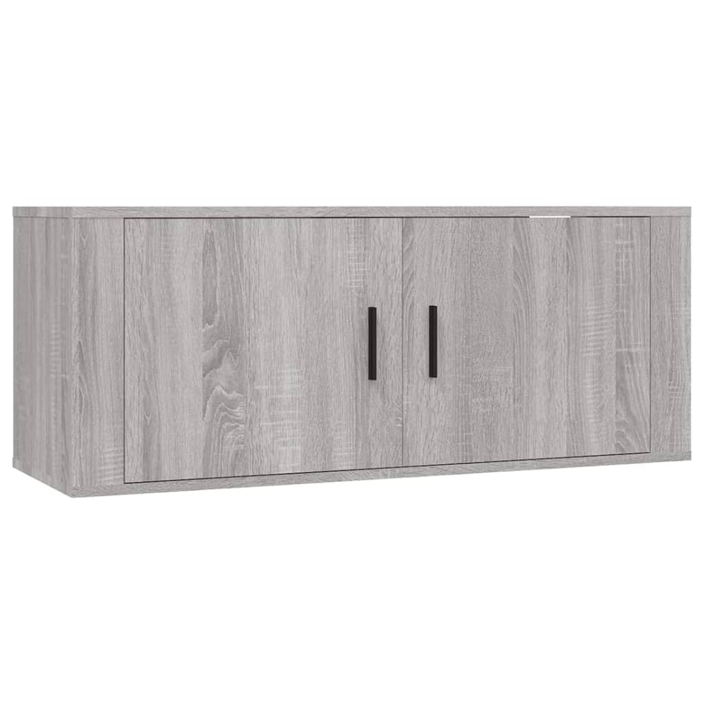 vidaXL Set de muebles para TV 2 pzas madera contrachapada gris Sonoma