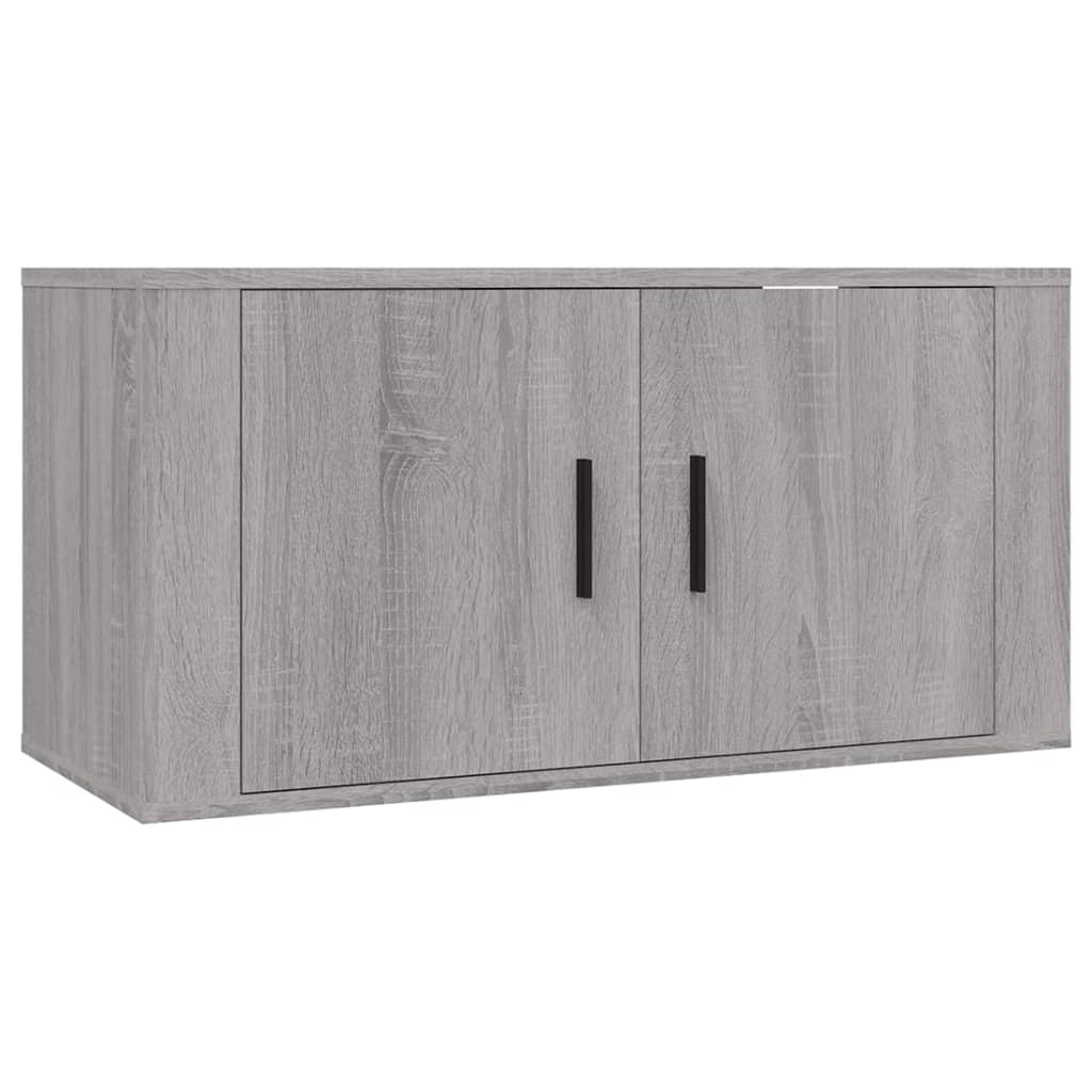 vidaXL Set de muebles para TV 3 pzas madera contrachapada gris Sonoma