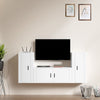 vidaXL Set de muebles de TV 3 piezas madera contrachapada blanco