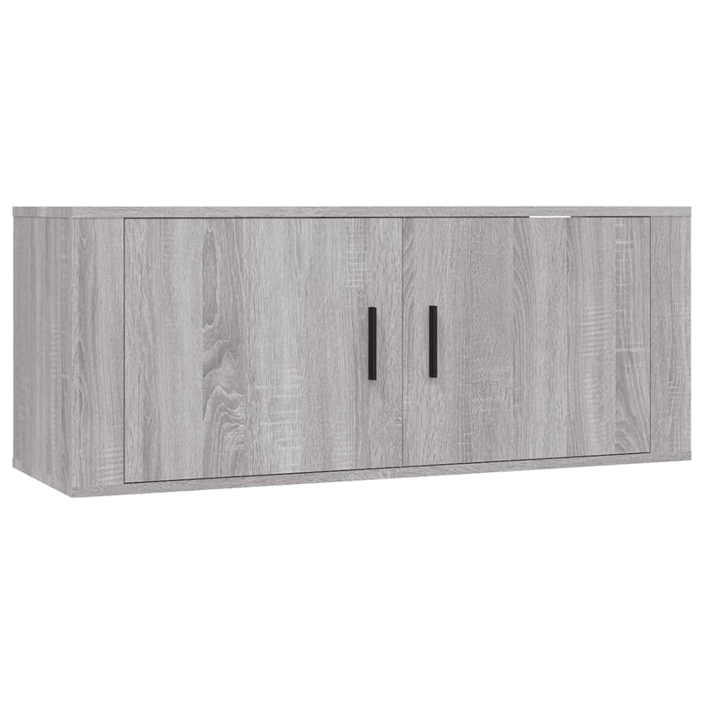 vidaXL Set de muebles para TV 3 pzas madera contrachapada gris Sonoma