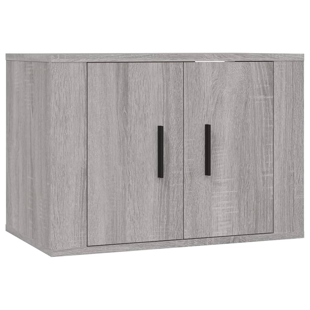 vidaXL Set de muebles para TV 4 pzas madera contrachapada gris Sonoma