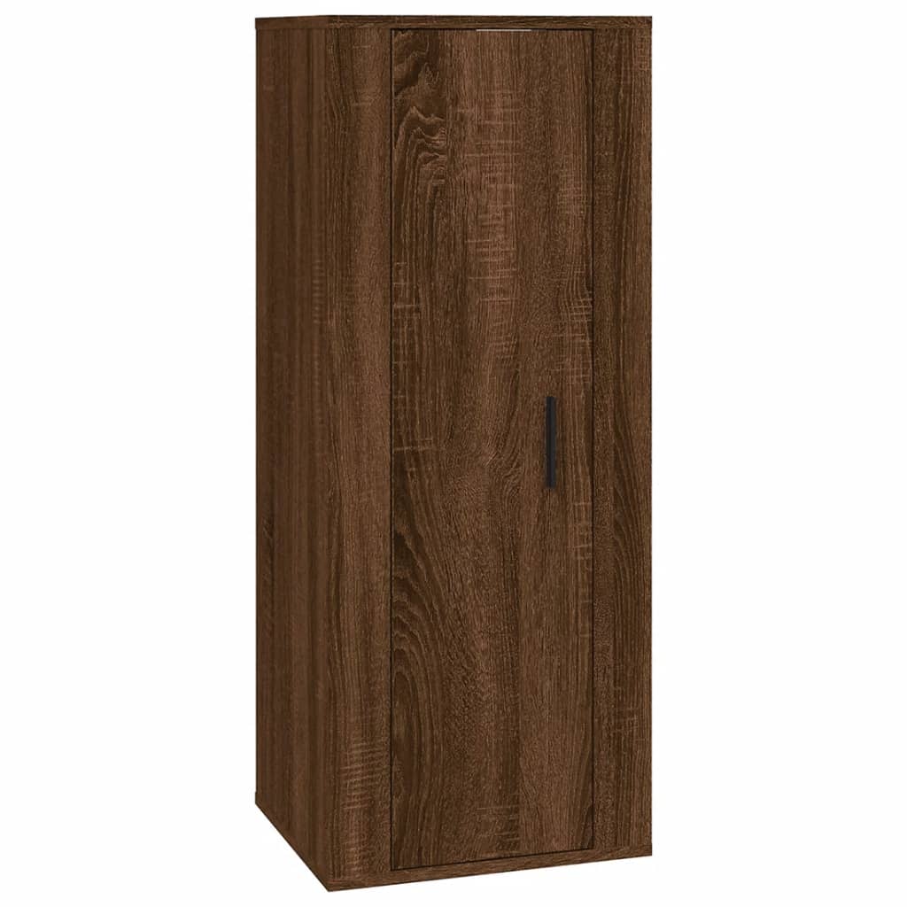 vidaXL Set de muebles para TV 3 pzas madera contrachapada roble marrón