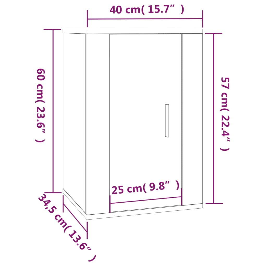 vidaXL Set de muebles para TV 5 pzas madera contrachapada roble Sonoma