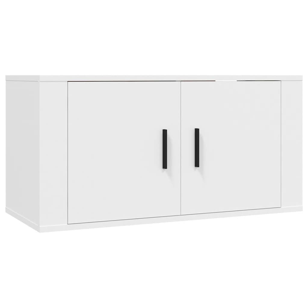 vidaXL Set de muebles para TV 6 piezas madera contrachapada blanco