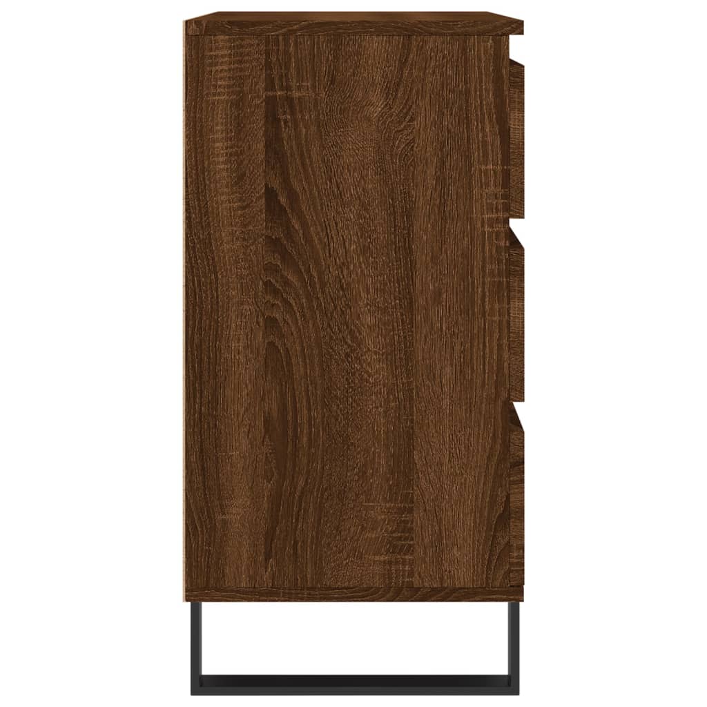 vidaXL Aparador madera contrachapada marrón roble 60x35x70 cm