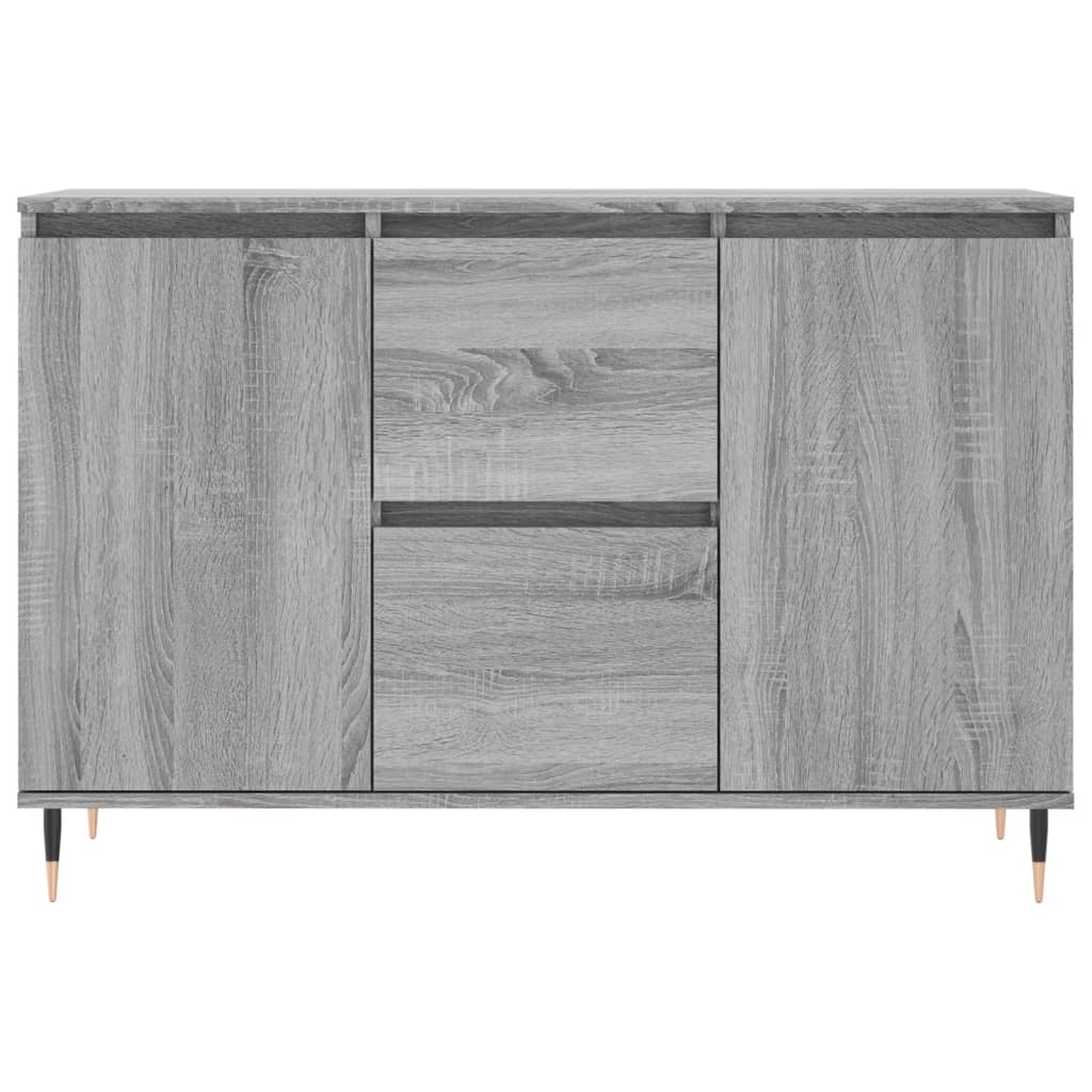 vidaXL Aparador de madera de ingeniería gris Sonoma 104x35x70 cm