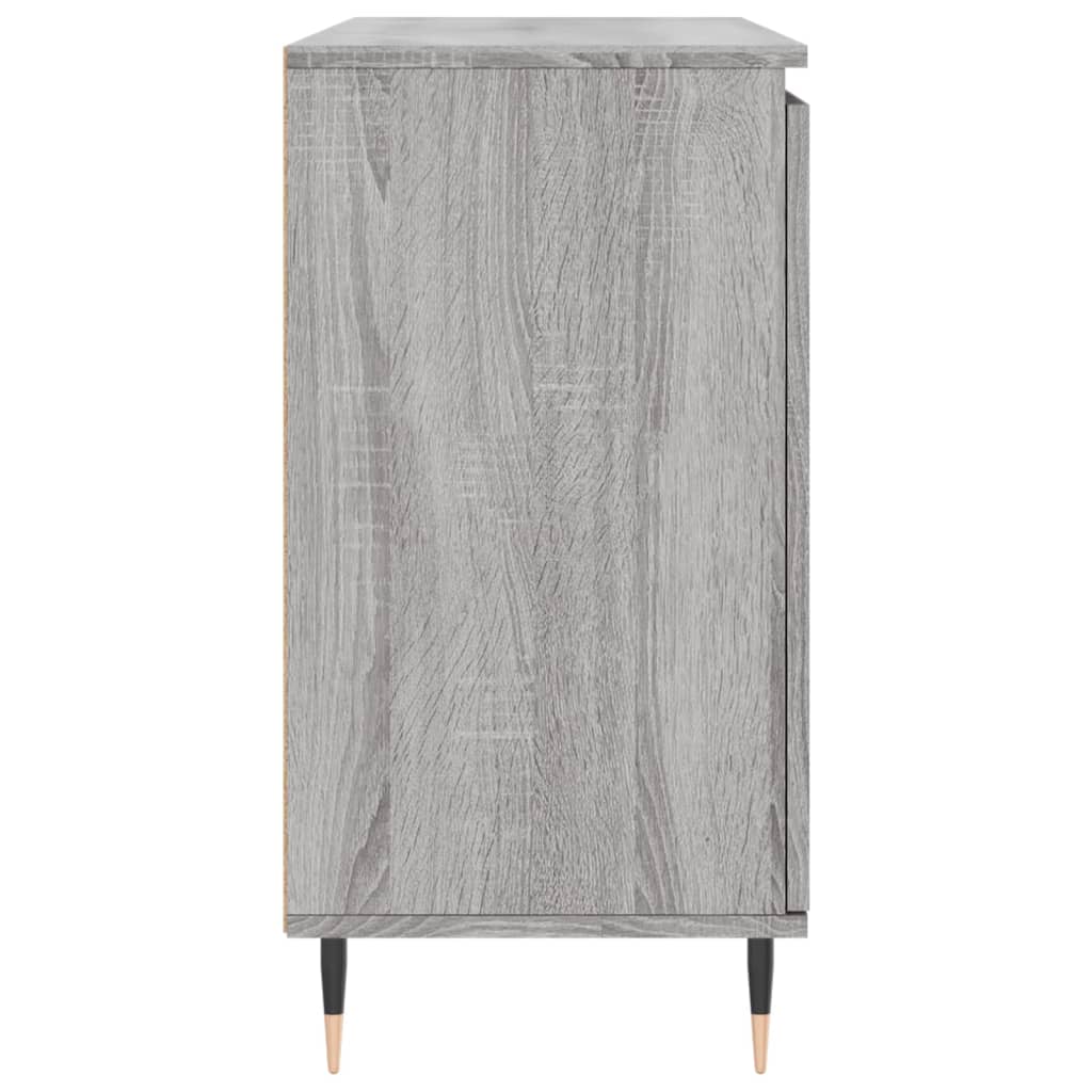 vidaXL Aparador de madera de ingeniería gris Sonoma 104x35x70 cm