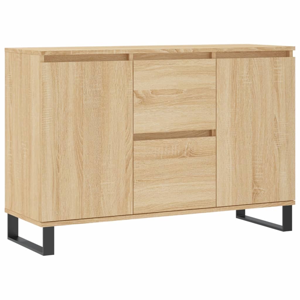 vidaXL Aparador de madera de ingeniería roble Sonoma 104x35x70 cm