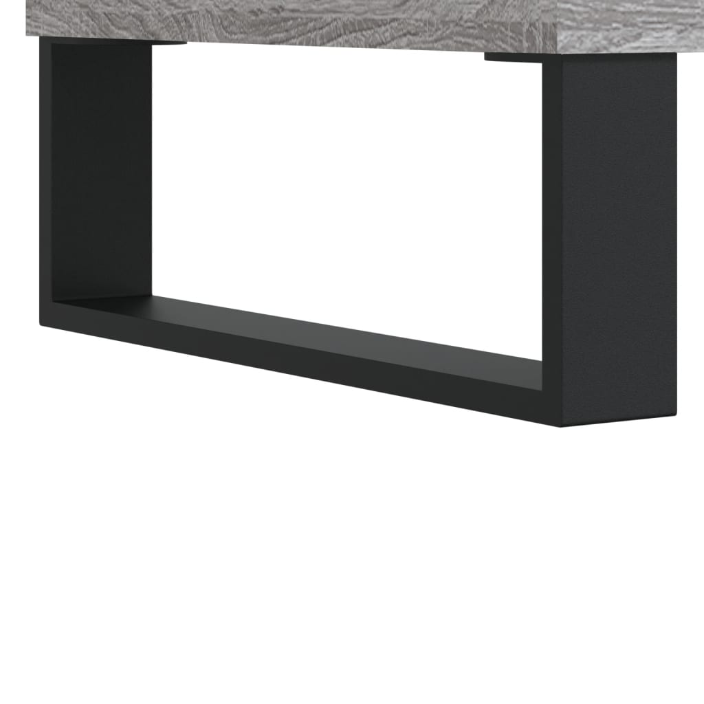 vidaXL Mesitas noche 2 uds madera ingeniería gris Sonoma 40x35x47,5 cm