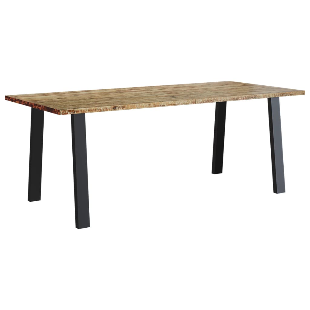 vidaXL Mesa de comedor madera maciza de acacia 200x90x75 cm