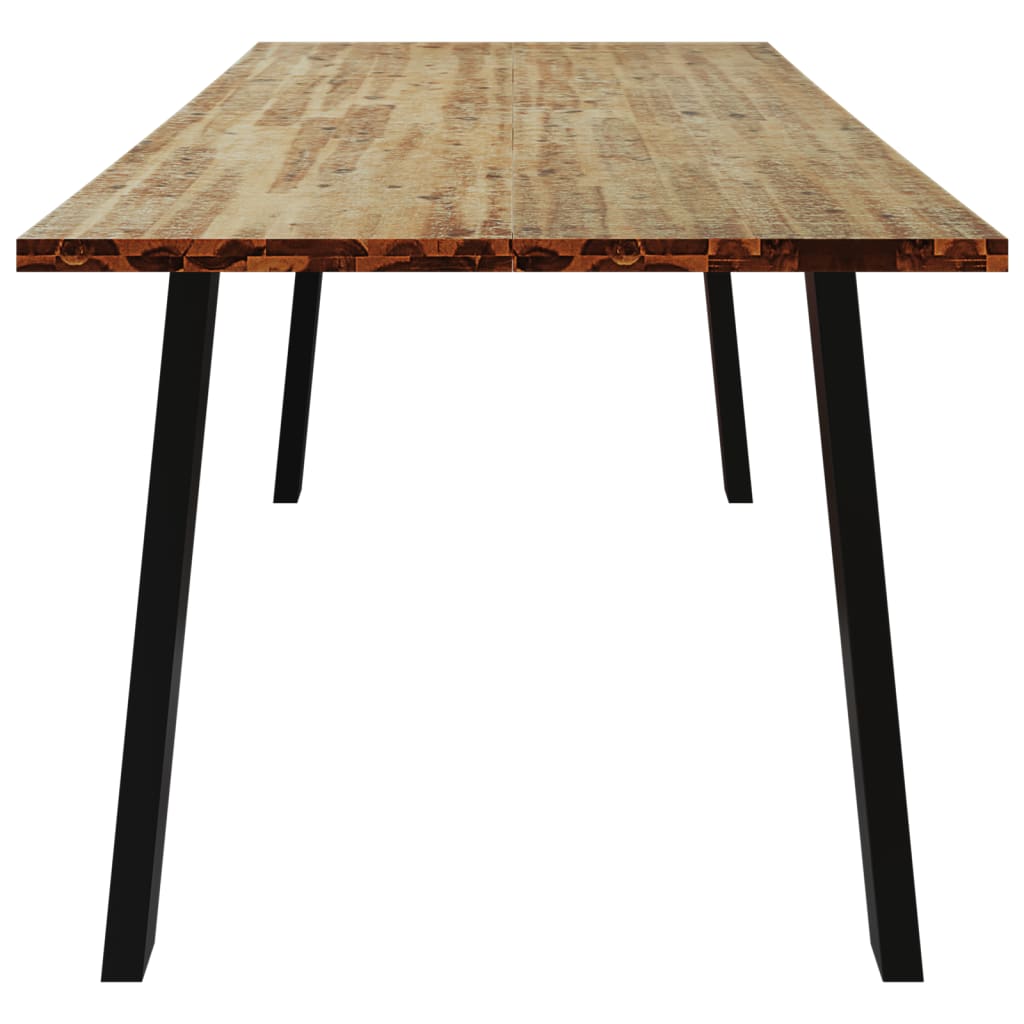 vidaXL Mesa de comedor madera maciza de acacia 200x90x75 cm