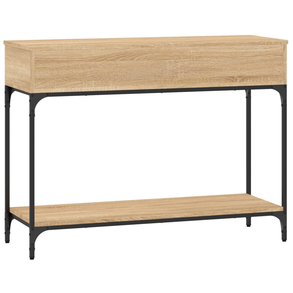 vidaXL Mesa consola madera de ingeniería roble Sonoma 100x34,5x75 cm