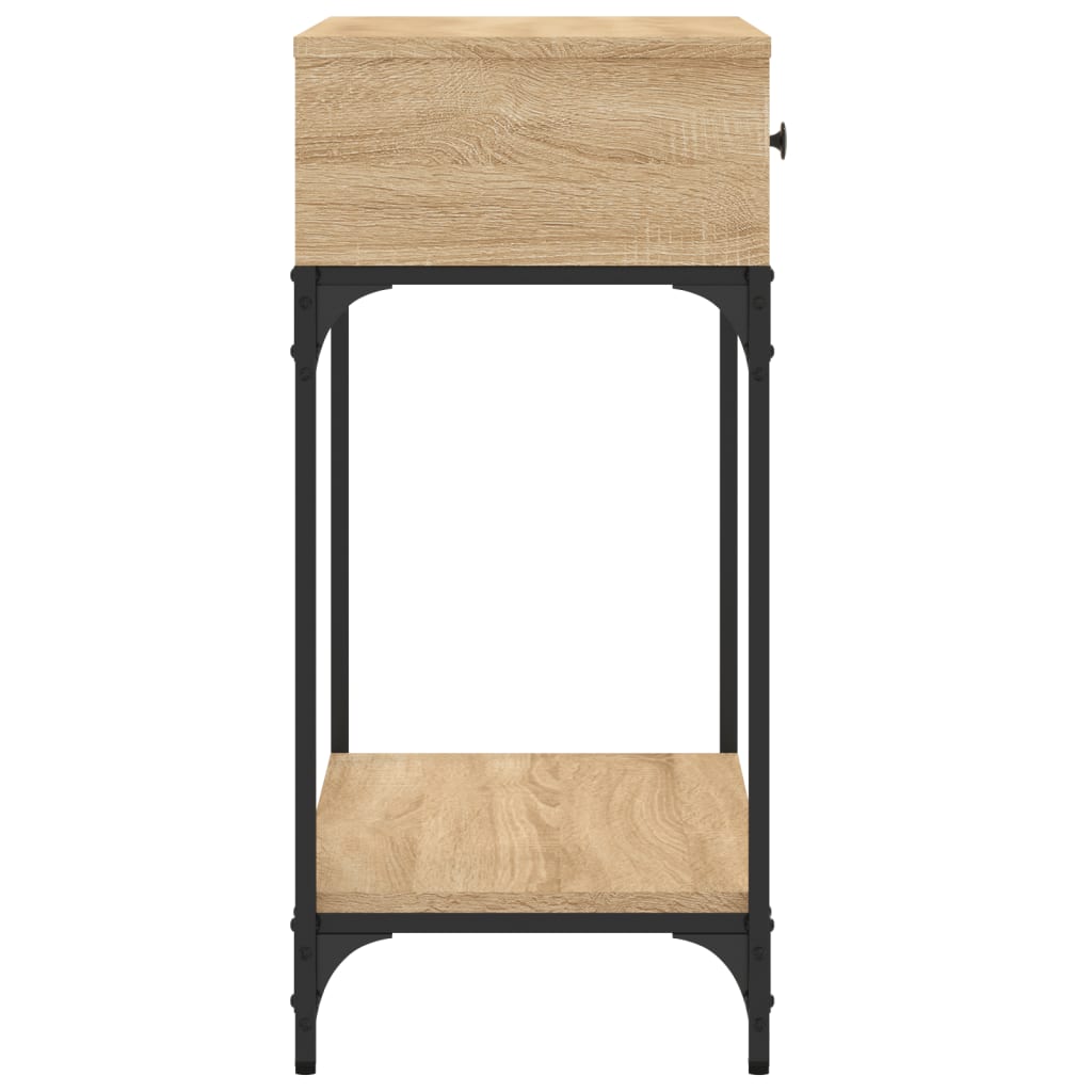 vidaXL Mesa consola madera de ingeniería roble Sonoma 75x34,5x75 cm