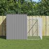 vidaXL Caseta perros corral acero galvanizado gris claro 214x253x181cm