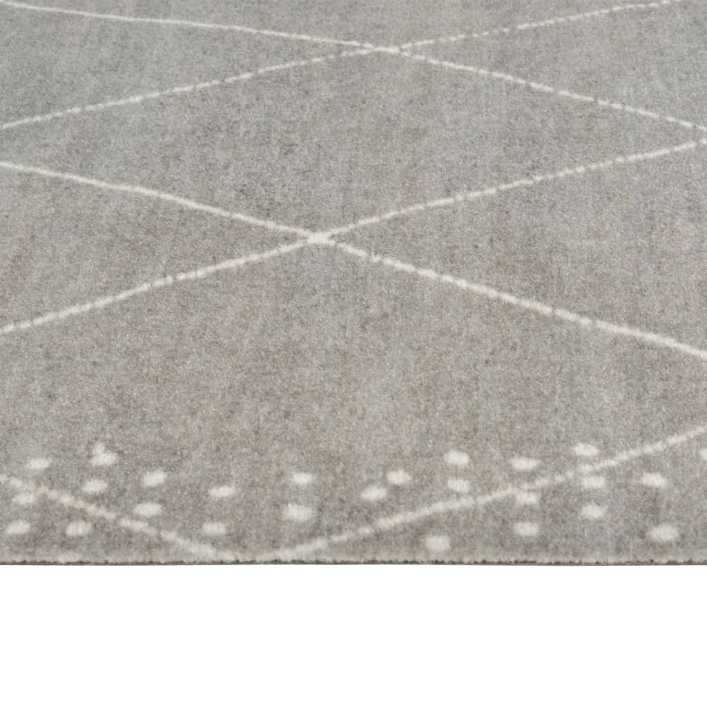 vidaXL Alfombra de cocina lavable terciopelo dibujo rombos 60x300 cm