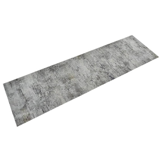 vidaXL Alfombra de cocina lavable terciopelo aspecto hormigón 45x150cm