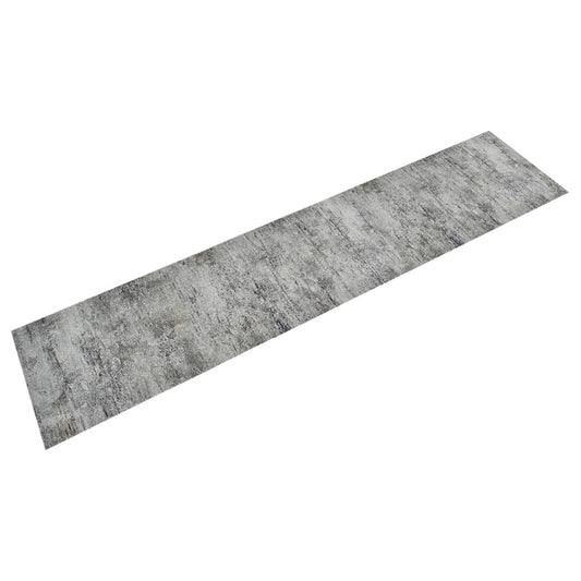 vidaXL Alfombra de cocina lavable terciopelo aspecto hormigón 60x300cm