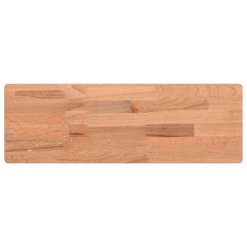 vidaXL Estante de pared madera maciza de haya 60x20x4 cm