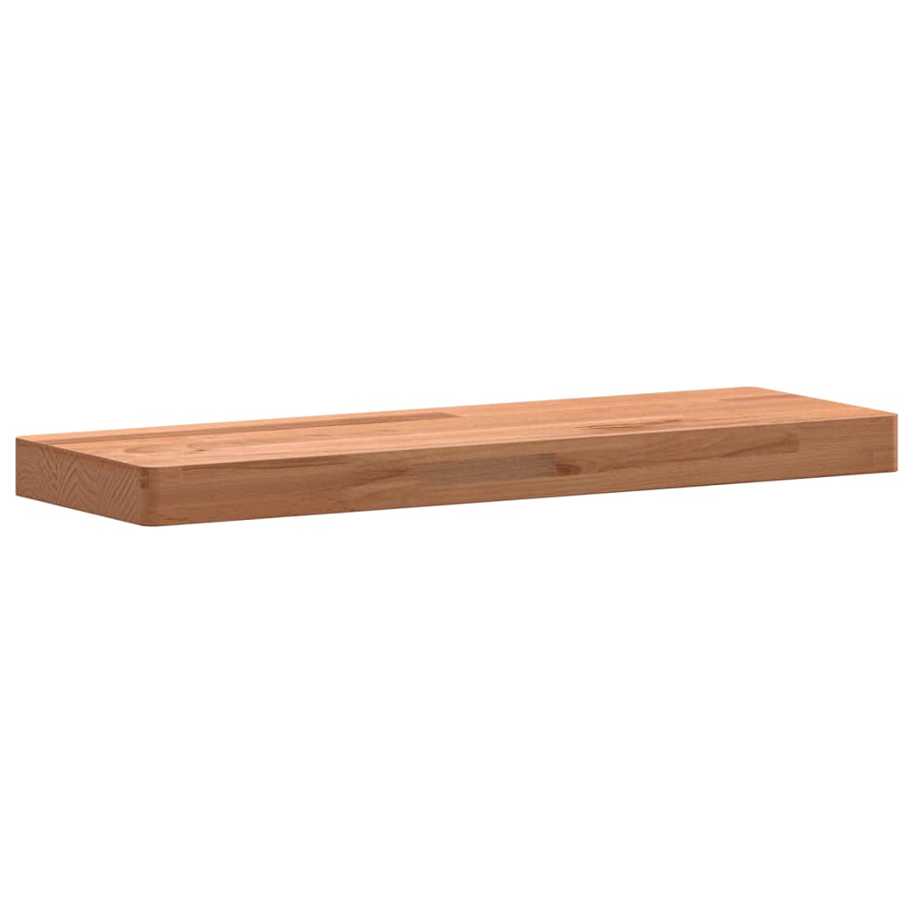 vidaXL Estante de pared madera maciza de haya 60x20x4 cm