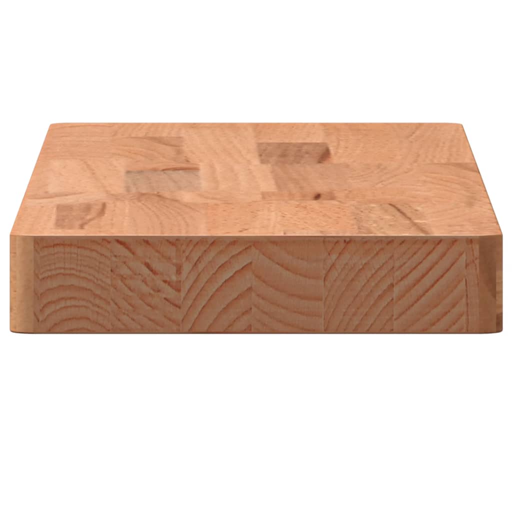 vidaXL Estante de pared madera maciza de haya 60x20x4 cm