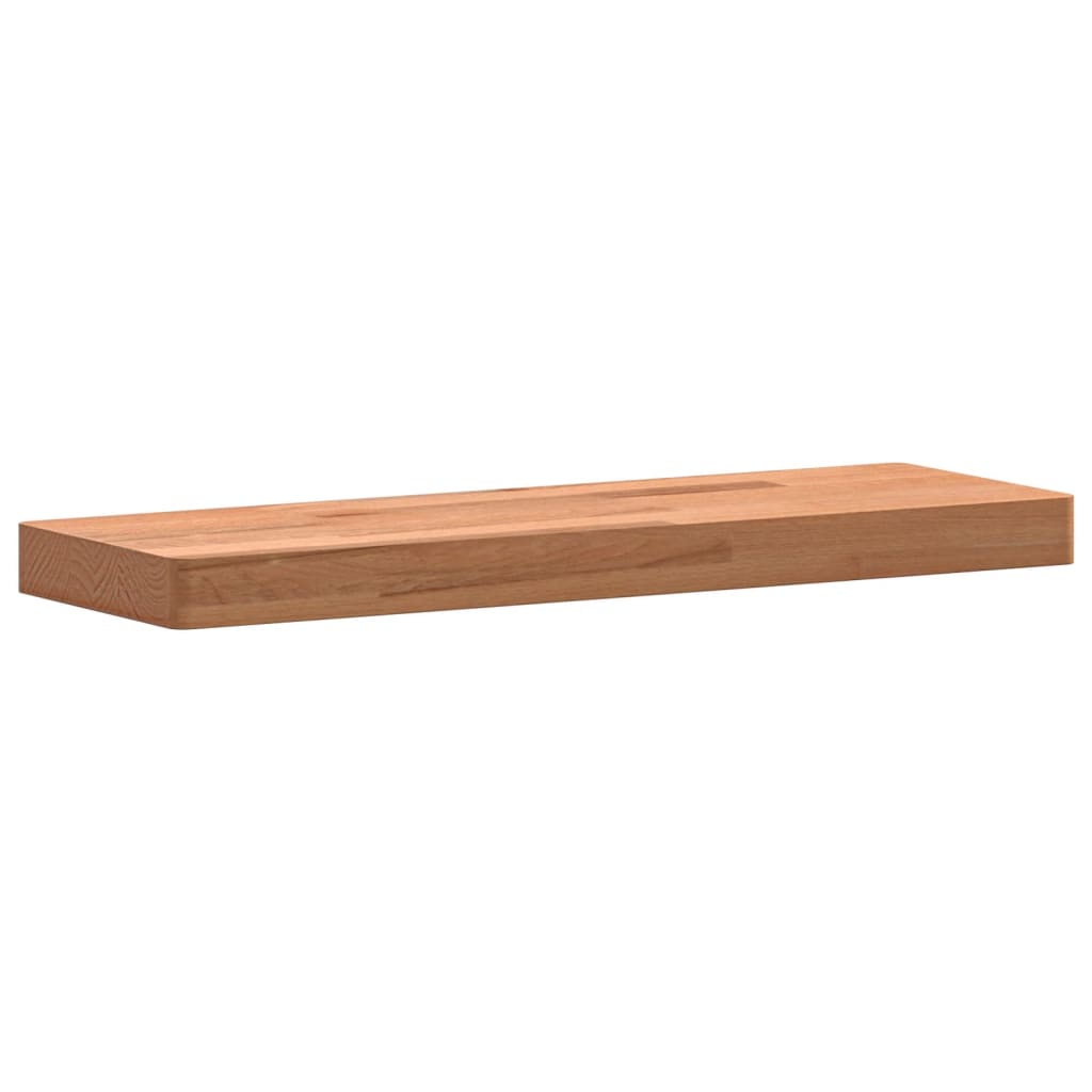 vidaXL Estante de pared madera maciza de haya 60x20x4 cm