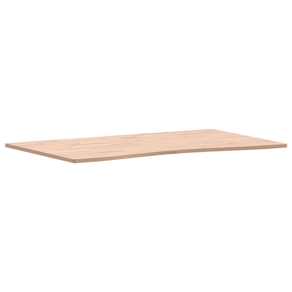 vidaXL Tablero de escritorio madera maciza de haya 100x(55-60)x1,5 cm