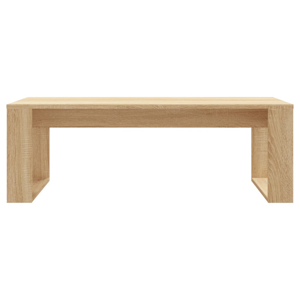 vidaXL Mesa de centro madera de ingeniería roble Sonoma 102x50x35 cm