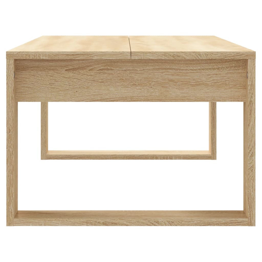 vidaXL Mesa de centro madera de ingeniería roble Sonoma 102x50x35 cm