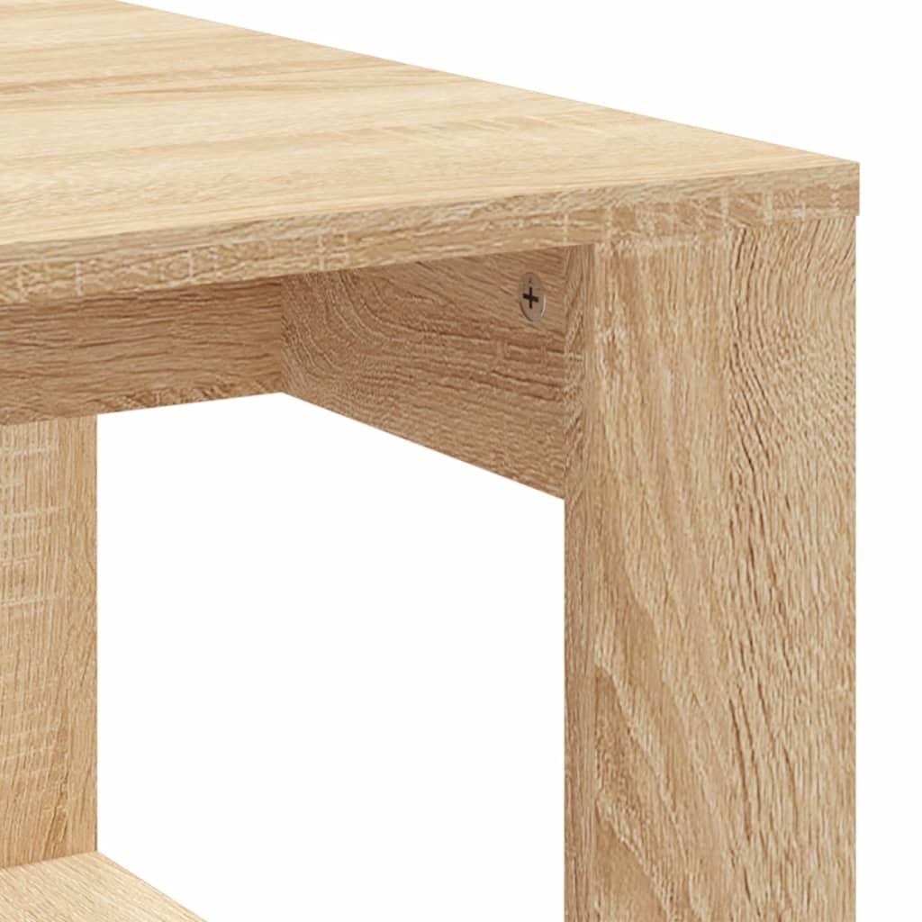 vidaXL Mesa de centro madera de ingeniería roble Sonoma 102x50x35 cm