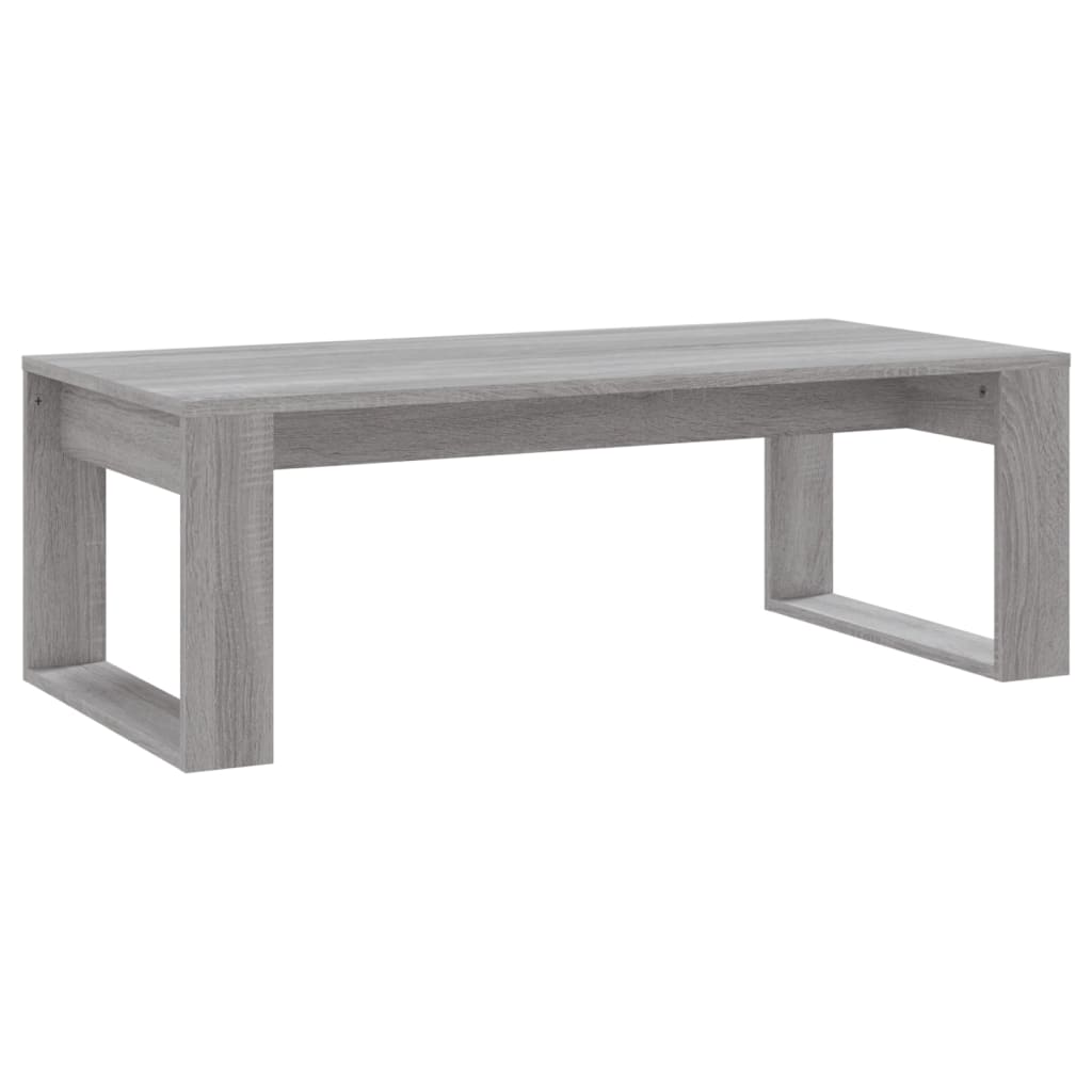 vidaXL Mesa de centro madera de ingeniería gris Sonoma 102x50x35 cm