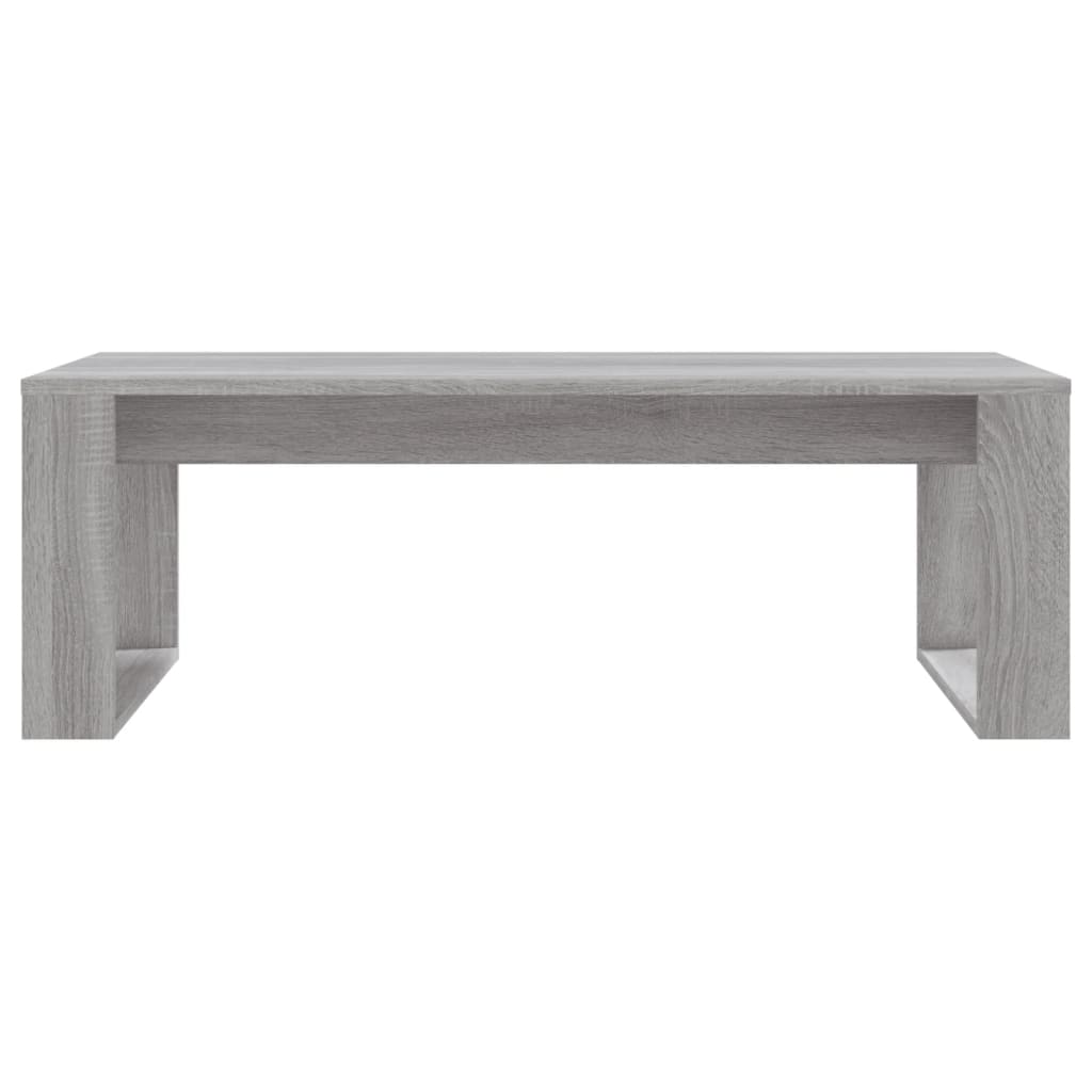 vidaXL Mesa de centro madera de ingeniería gris Sonoma 102x50x35 cm