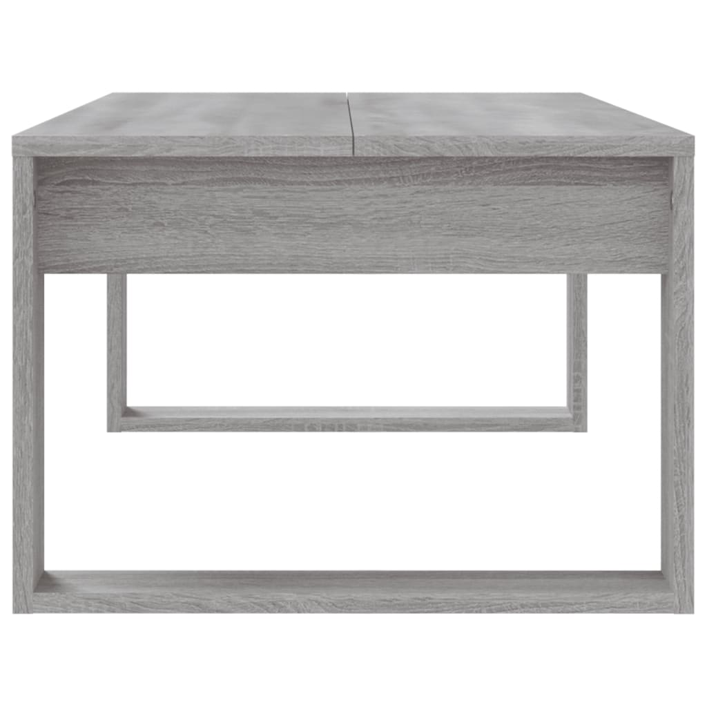 vidaXL Mesa de centro madera de ingeniería gris Sonoma 102x50x35 cm