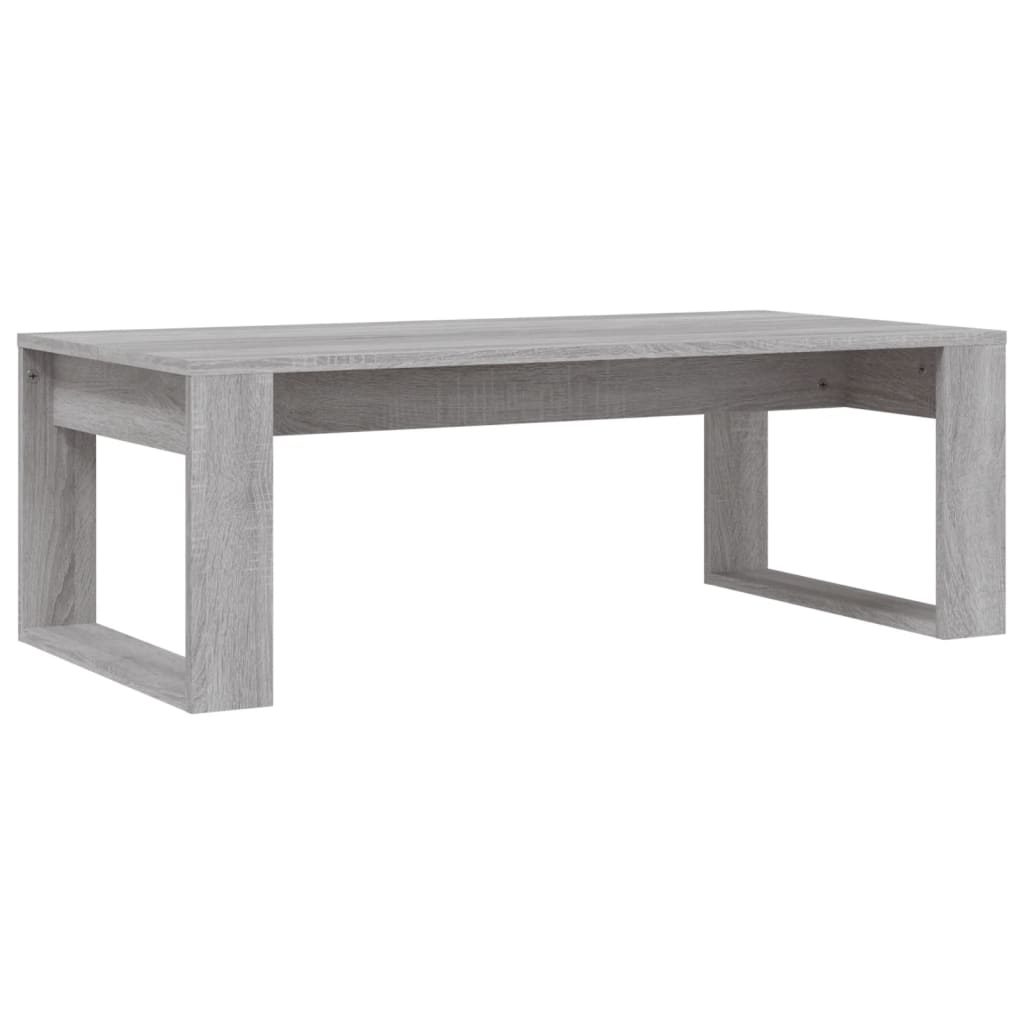 vidaXL Mesa de centro madera de ingeniería gris Sonoma 102x50x35 cm