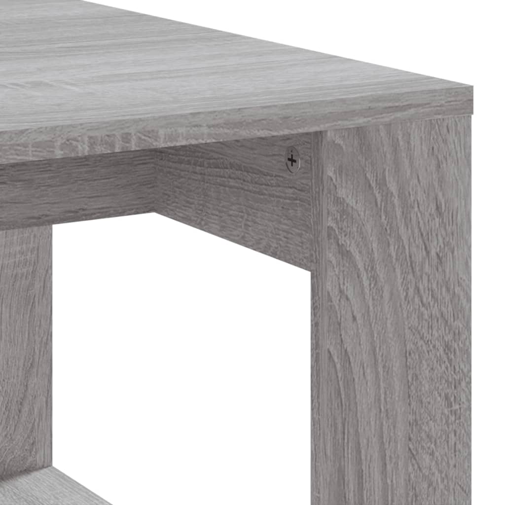 vidaXL Mesa de centro madera de ingeniería gris Sonoma 102x50x35 cm