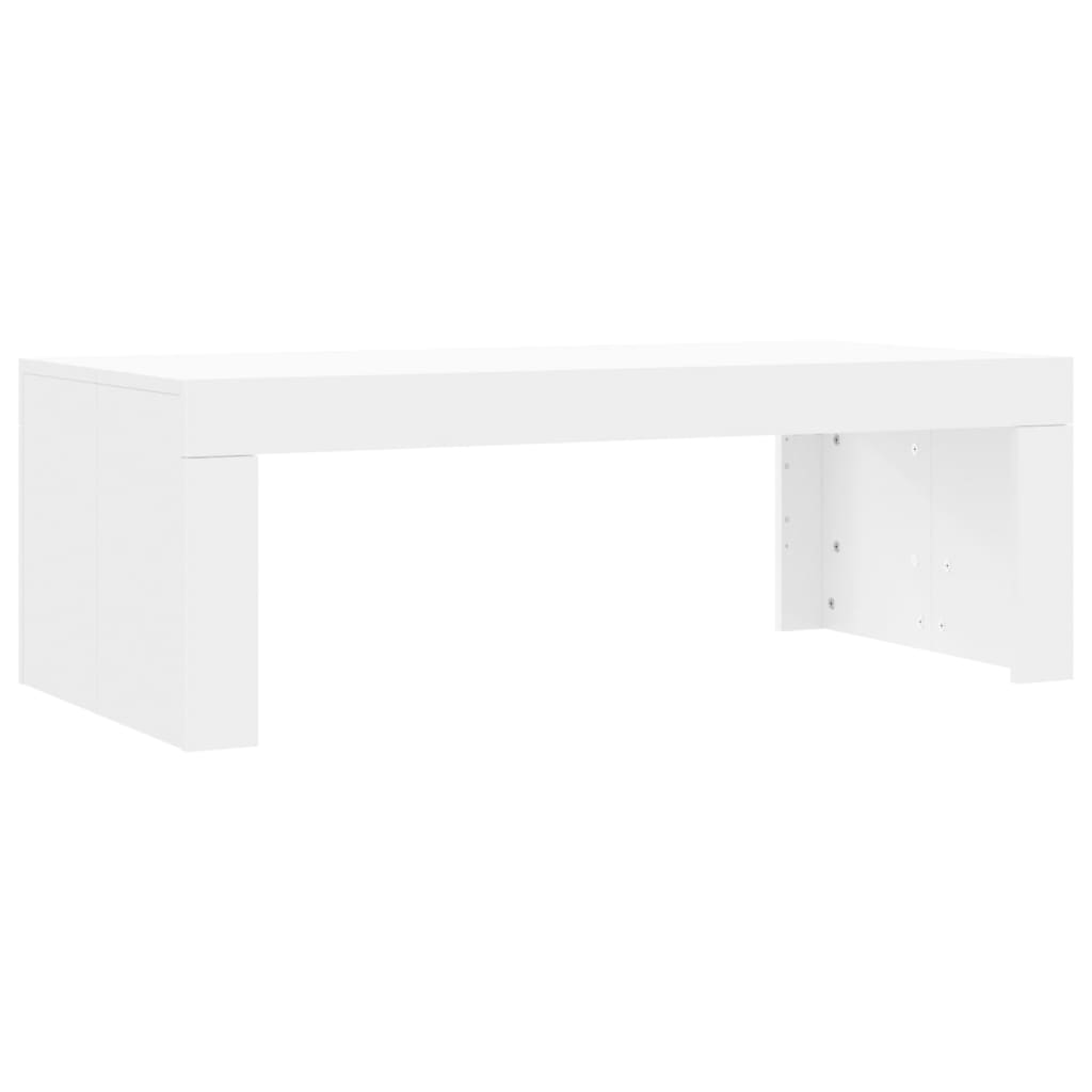 vidaXL Mesa de centro madera de ingeniería blanco 102x50x36 cm