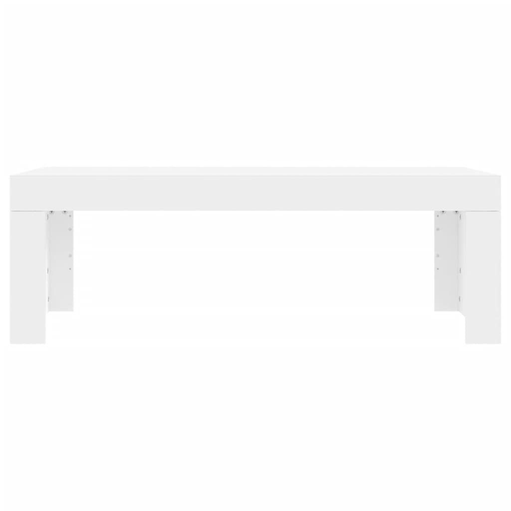 vidaXL Mesa de centro madera de ingeniería blanco 102x50x36 cm