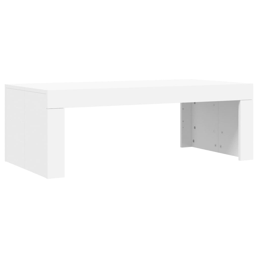 vidaXL Mesa de centro madera de ingeniería blanco 102x50x36 cm