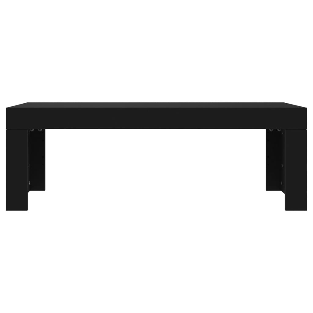 vidaXL Mesa de centro madera de ingeniería negro 102x50x36 cm