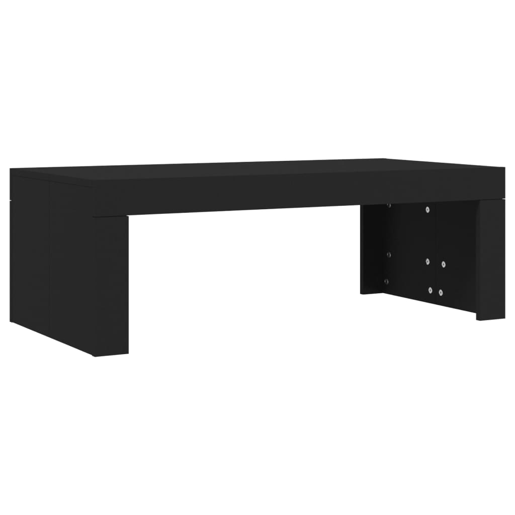 vidaXL Mesa de centro madera de ingeniería negro 102x50x36 cm