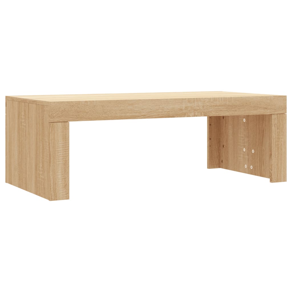 vidaXL Mesa de centro madera de ingeniería roble Sonoma 102x50x36 cm