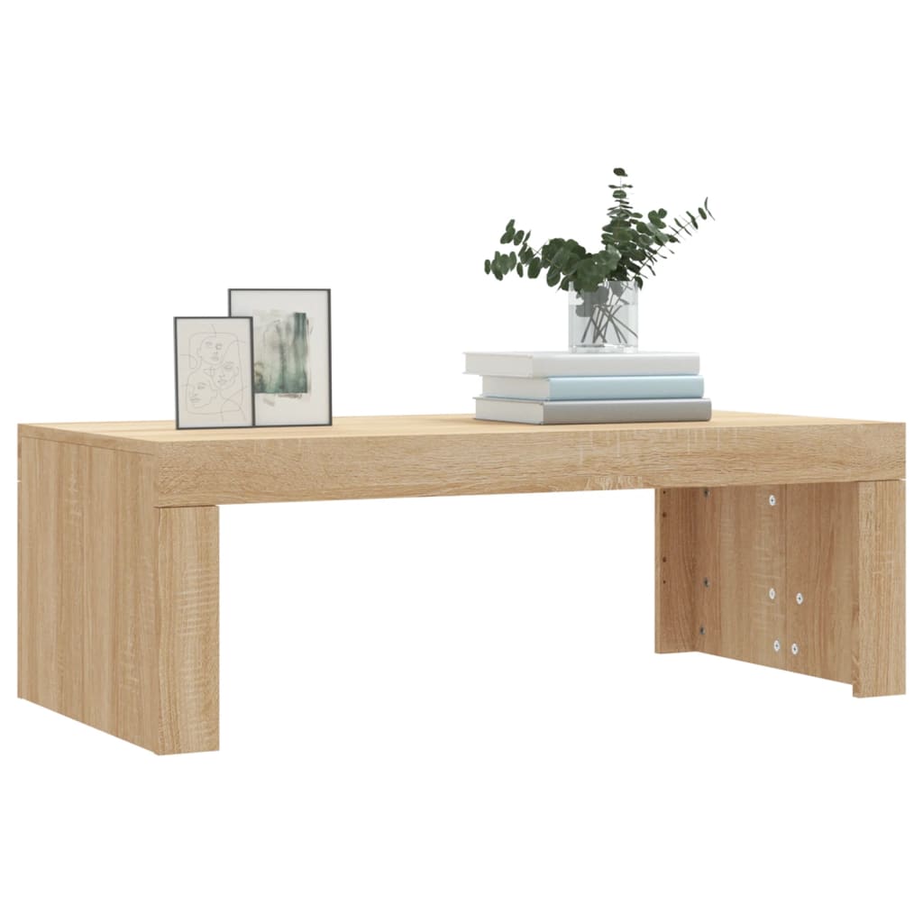 vidaXL Mesa de centro madera de ingeniería roble Sonoma 102x50x36 cm