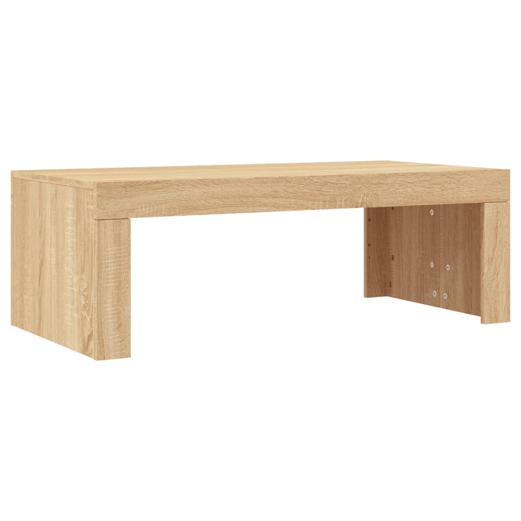 vidaXL Mesa de centro madera de ingeniería roble Sonoma 102x50x36 cm