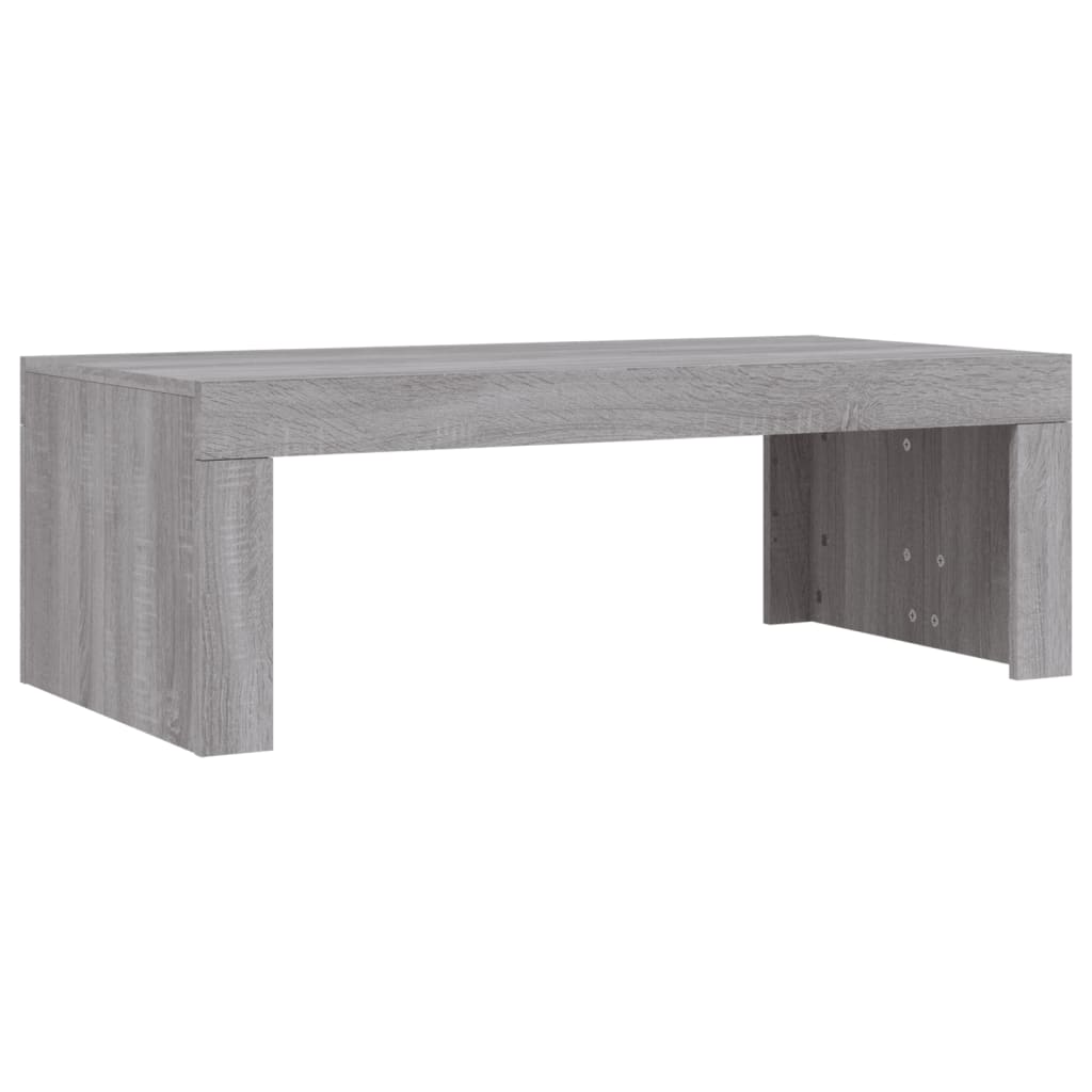 vidaXL Mesa de centro madera de ingeniería gris Sonoma 102x50x36 cm